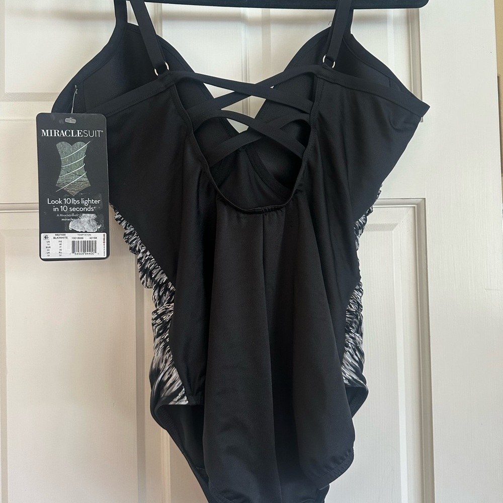 Miraclesuit Black and White Swimsuit